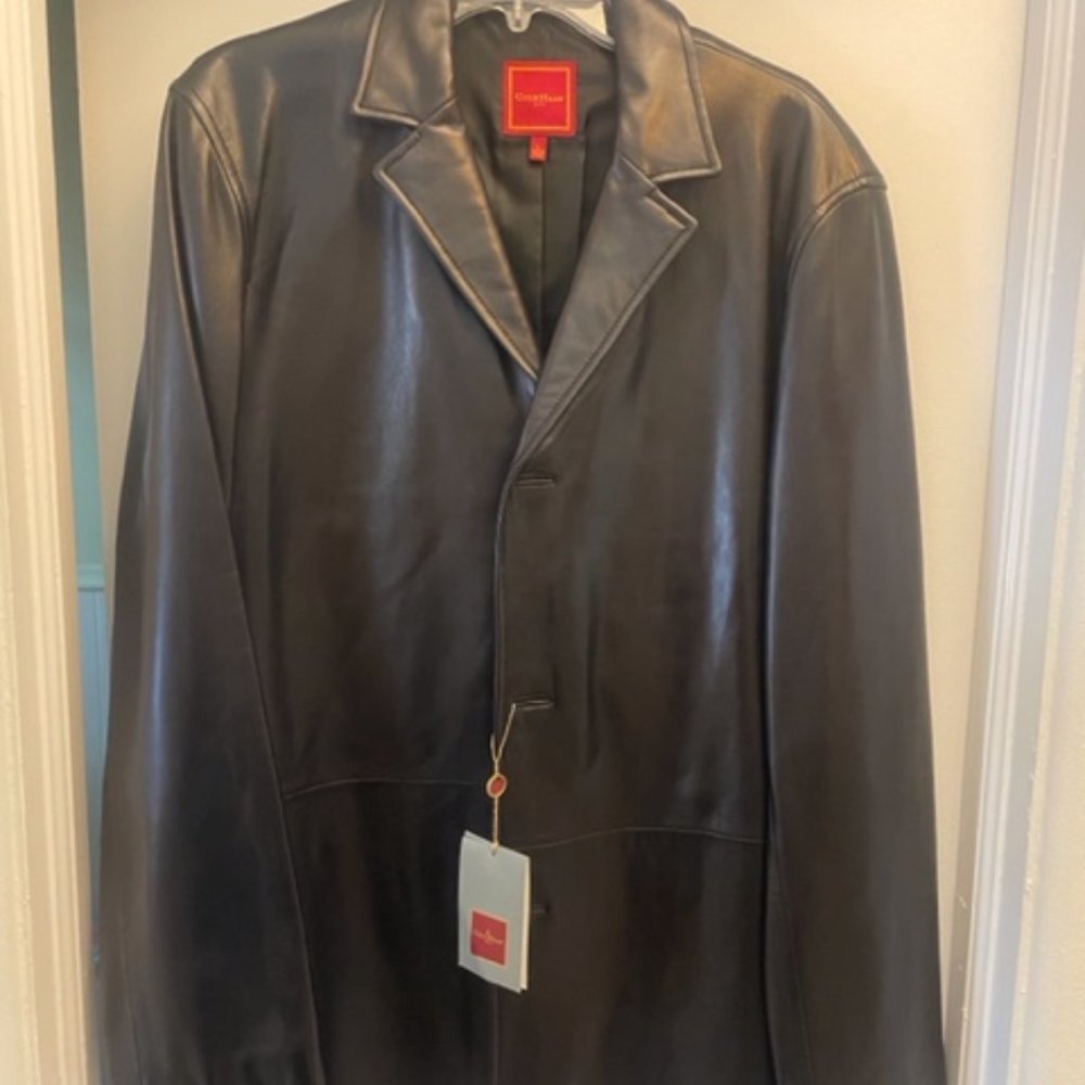Men's Cole Haan Leather Blazer/Jacket